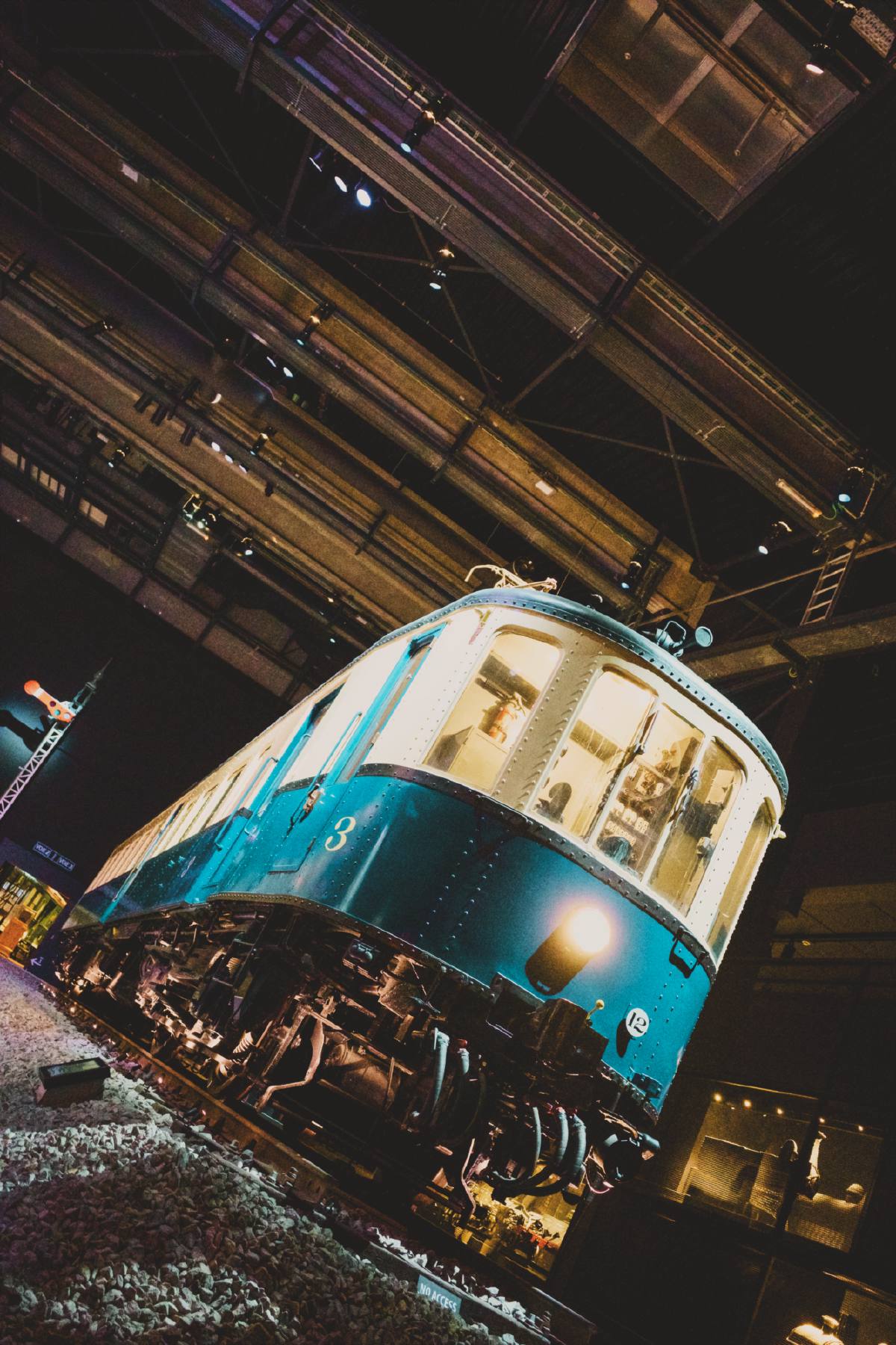 Une automotrice AM 35 de la SNCB à Train World.